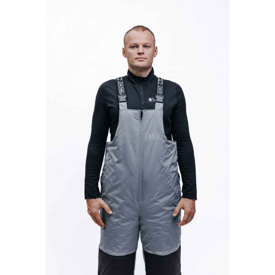 Зимний костюм для рыбалки "Омуль", серый/черный Зимний костюм для рыбалки "Омуль", серый/черный