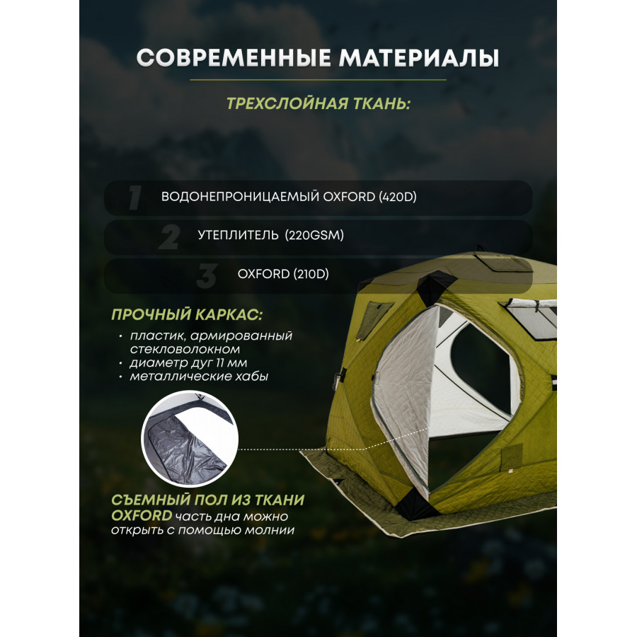 Многофункциональная палатка «Taiga» 220 v2 Многофункциональная палатка «Taiga» 220 v2